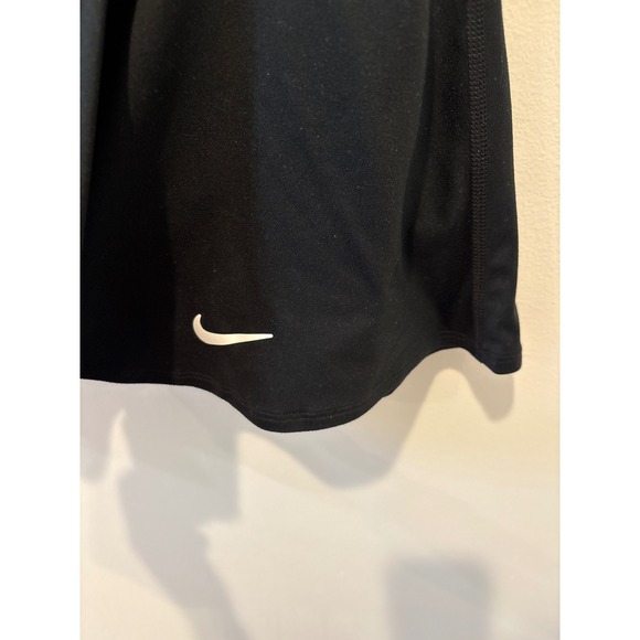 Nike Dri Fit Tennis Skirt Black Standard Fit Athletic Skort Size M - Picture 2 of 6